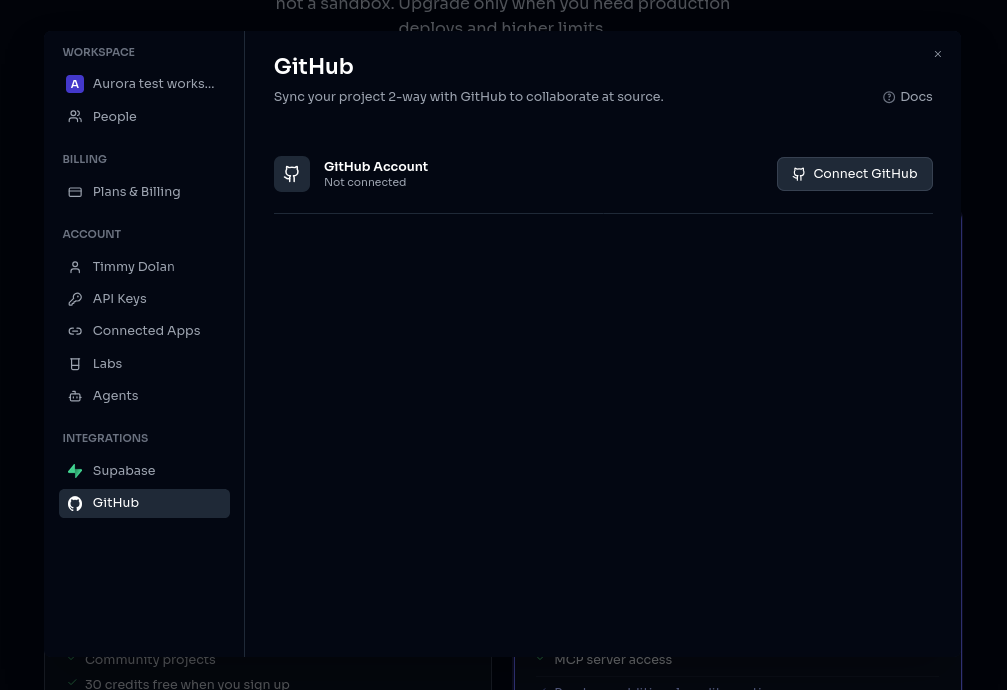 aurora-github-settings.png